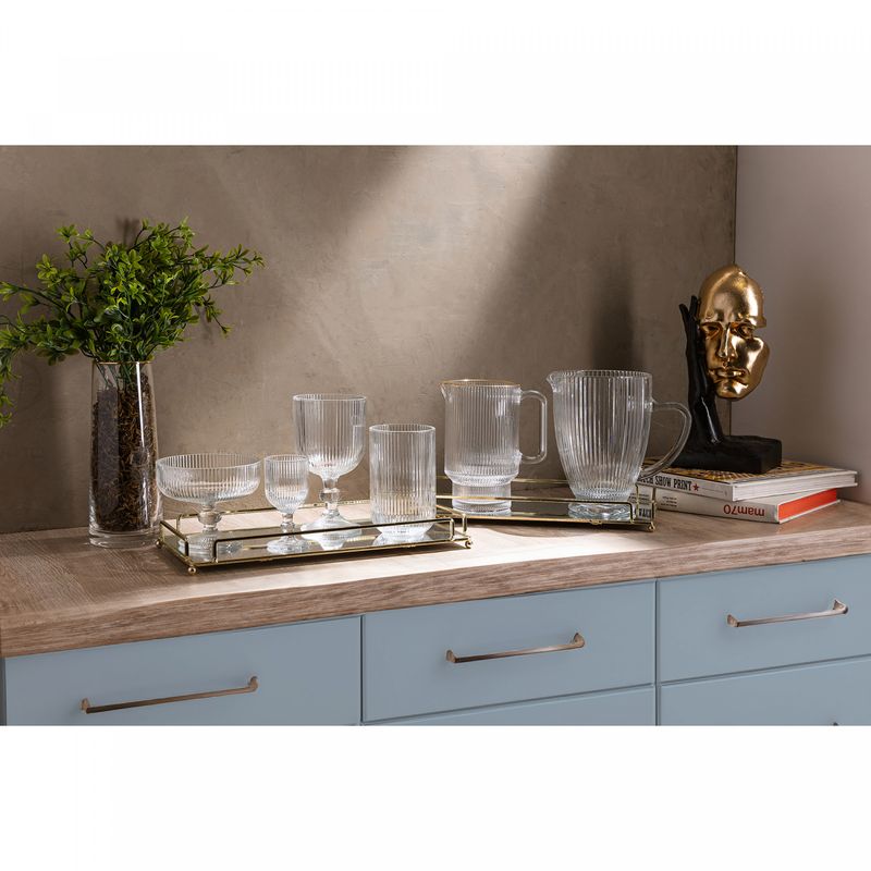 Jarra de Cristal com Fio de Ouro Lines 900ml - Wolff
