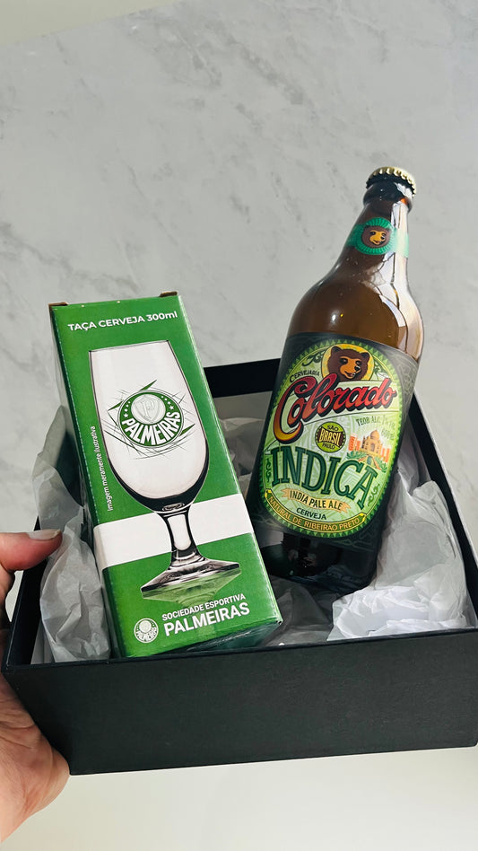 Kit Copo Torcedor Palmeiras + Cerveja + Foto