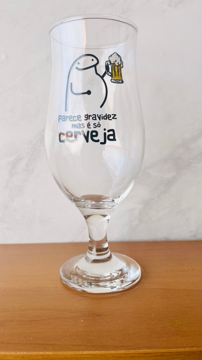 Copo de Cerveja Bento - Parece Gravidez Mas é Só Cerveja