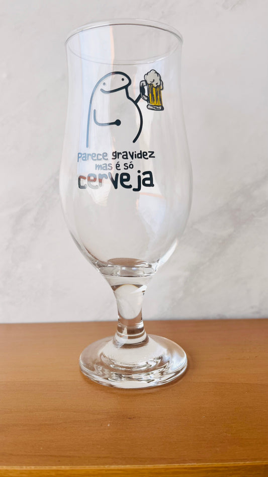 Copo de Cerveja Bento - Parece Gravidez Mas é Só Cerveja
