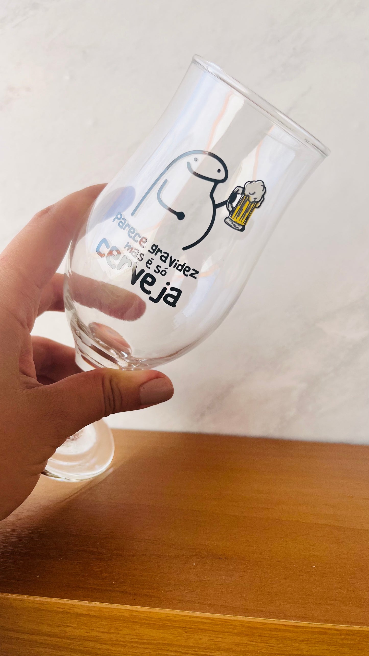 Copo de Cerveja Bento - Parece Gravidez Mas é Só Cerveja